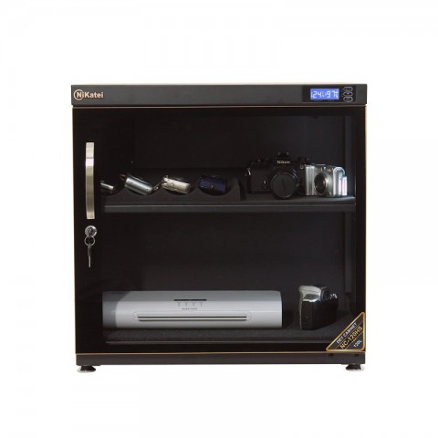 Tủ chống ẩm chuyên dụng Nikatei NC-120HS, viền nhôm mạ vàng (120 lít)